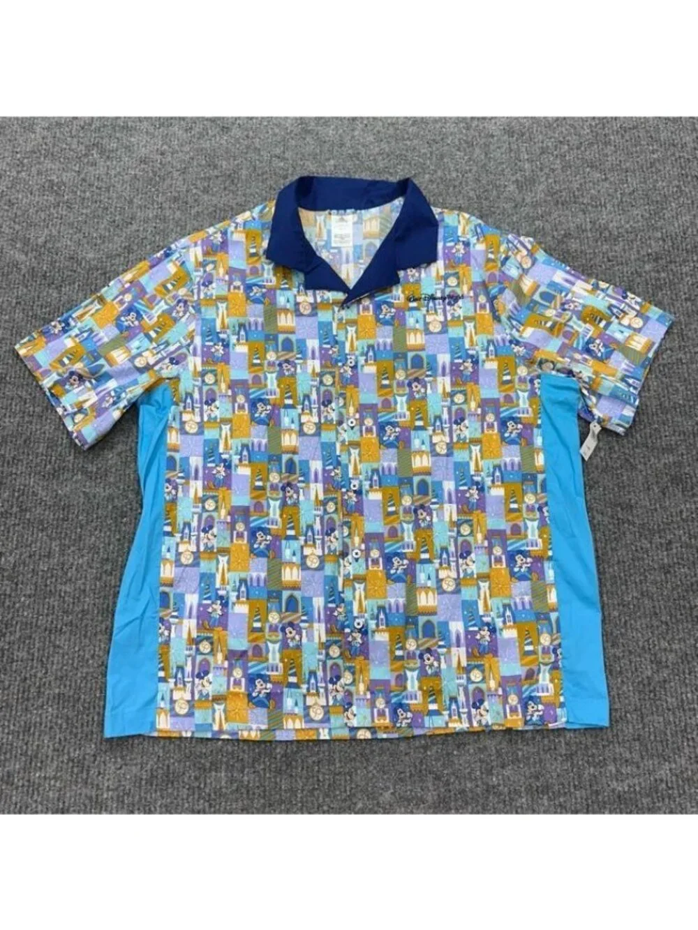 Walt Disney World 50th Anniversary Mickey Retro Camp Bowling Shirt Mens XL NEW